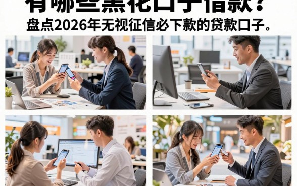 有哪些黑花口子借款?盘点2026年无视征信必下款的贷款口子