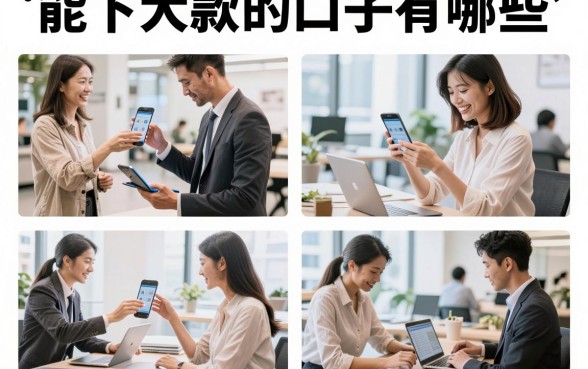 能下大款的口子有哪些,2026年征信花也能下款的大额口子哪里找