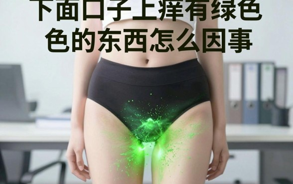 下面口子上痒有绿色的东西怎么回事，女性下身瘙痒有绿色分泌物是什么原因