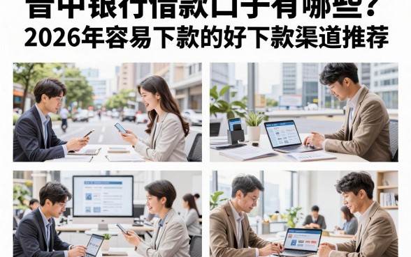 晋中银行借款口子有哪些？2026年容易下款的好下款渠道推荐