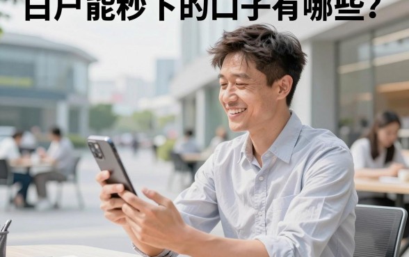 白户能秒下的口子有哪些?纯白户哪里可以快速贷到钱