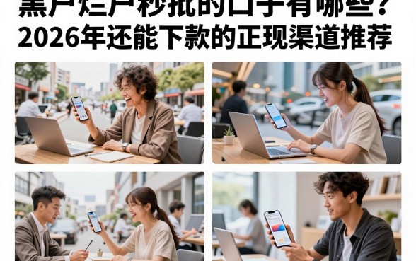 黑户烂户秒批的口子有哪些？2026年还能下款的正规渠道推荐