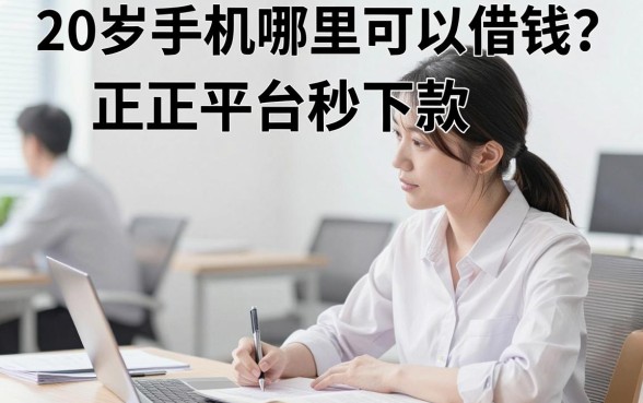 20岁手机哪里可以借钱？正规平台秒下款推荐