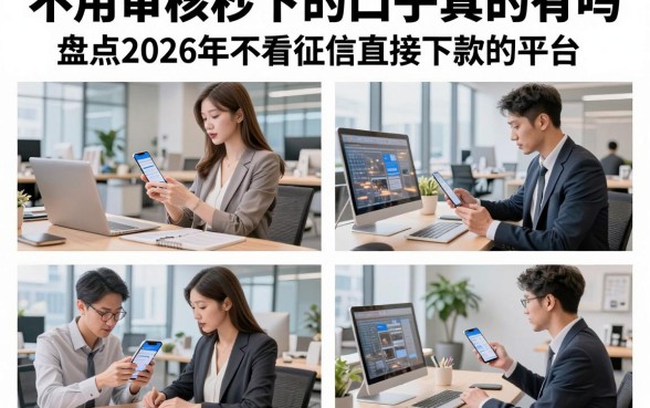 不用审核秒下的口子真的有吗，盘点2026年不看征信直接下款的平台