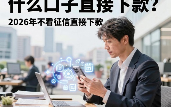 什么口子直接下款？2026年不看征信直接下款的口子有哪些