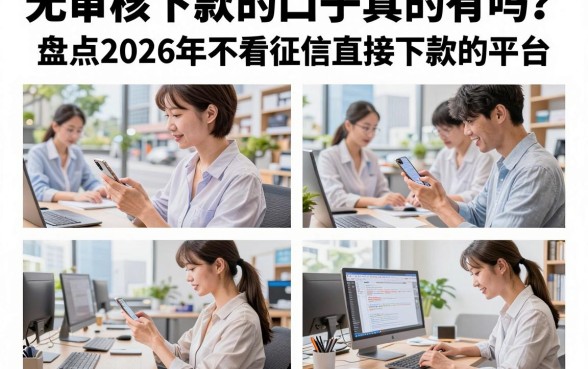 无审核下款的口子真的有吗?盘点2026年不看征信直接下款的平台
