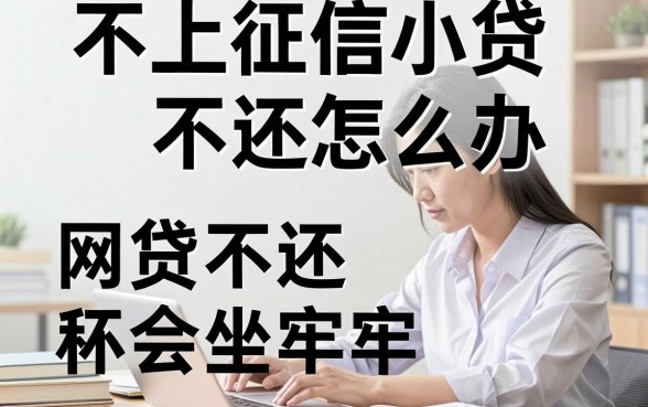 不上征信小贷不还怎么办，网贷不还会不会坐牢