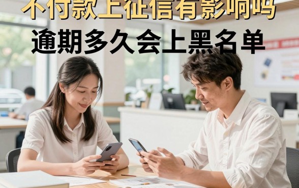 不付款上征信有影响吗，逾期多久会上黑名单