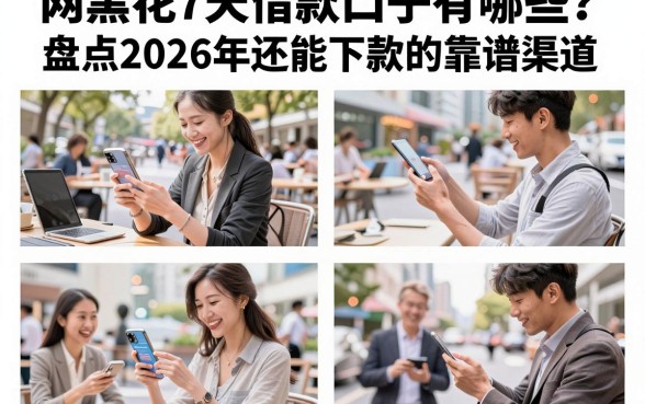 网黑花7天借款口子有哪些?盘点2026年还能下款的靠谱渠道