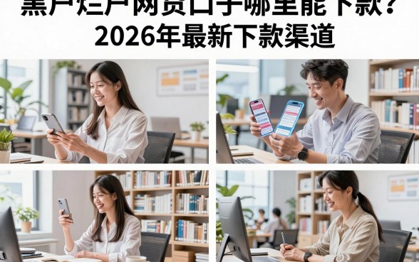 黑户烂户网贷口子哪里能下款？揭秘2026年最新下款渠道