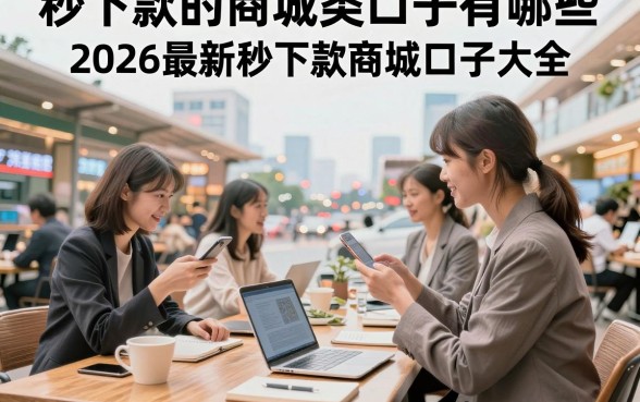 秒下款的商城类口子有哪些，2026最新秒下款商城口子大全