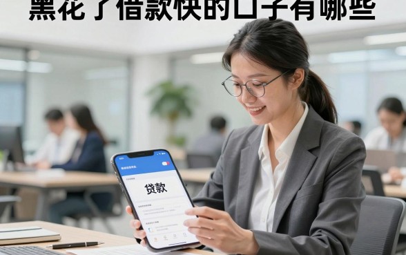 黑花了借款快的口子有哪些,征信黑户哪里能快速下款?