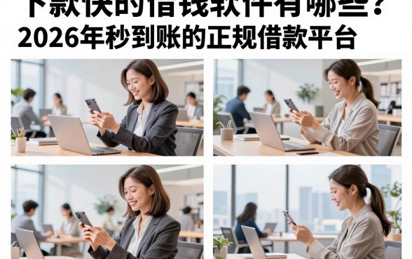 下款快的借钱软件有哪些？2026年秒到账的正规借款平台推荐