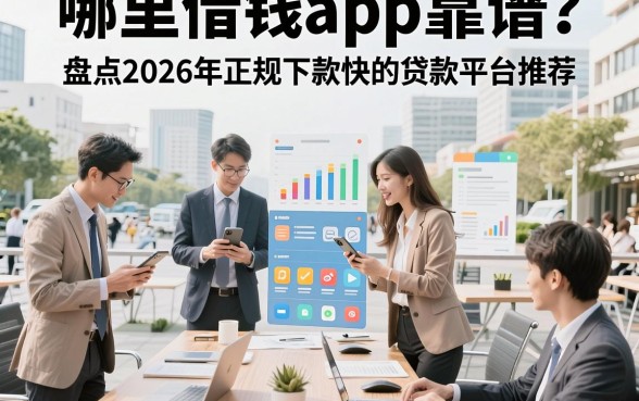 哪里借钱app靠谱?盘点2026年正规下款快的贷款平台推荐