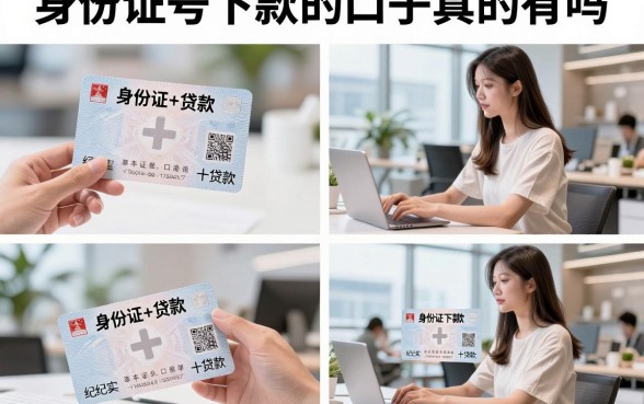 身份证号下款的口子真的有吗,只用身份证就能下款的正规平台有哪些