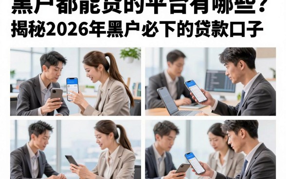 黑户都能贷的平台有哪些?揭秘2026年黑户必下的贷款口子
