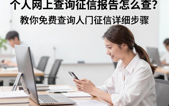 个人网上查询征信报告怎么查？教你免费查询个人征信详细步骤