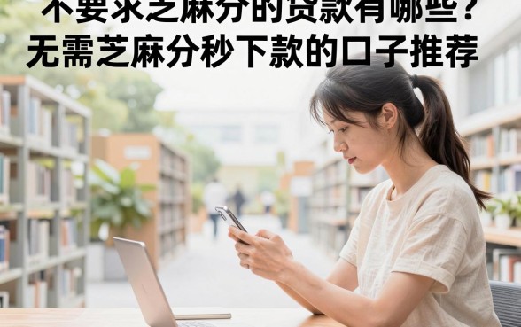 不要求芝麻分的贷款有哪些?无需芝麻分秒下款的口子推荐