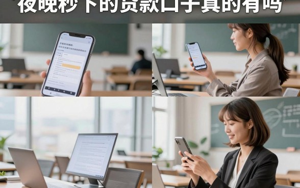 夜晚秒下的贷款口子真的有吗，盘点几个正规可靠的下款渠道