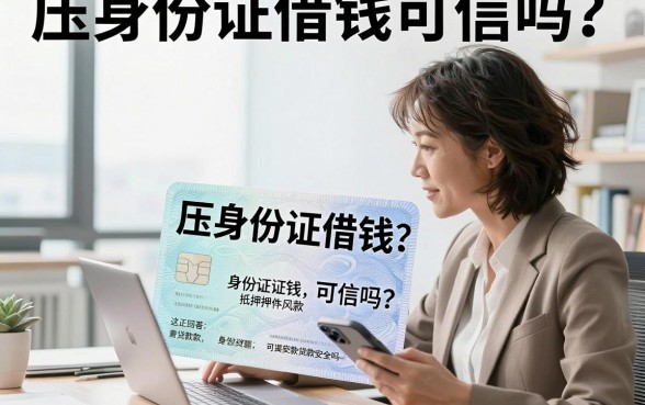 压身份证借钱可信吗?身份证抵押贷款安全吗?