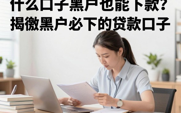 什么口子黑户也能下款？揭秘黑户必下的贷款口子