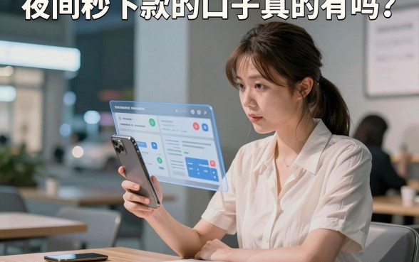 夜间秒下款的口子真的有吗?分享几个靠谱的借钱平台