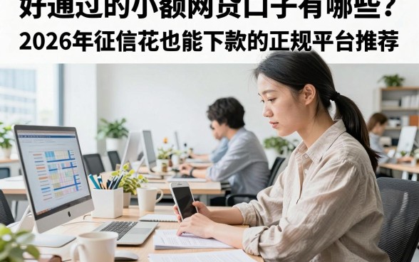 好通过的小额网贷口子有哪些?2026年征信花也能下款的正规平台推荐