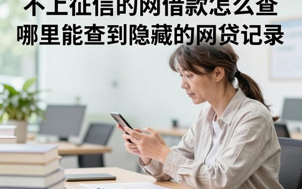 不上征信的网借款怎么查,哪里能查到隐藏的网贷记录