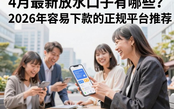 4月最新放水口子有哪些?2026年容易下款的正规平台推荐