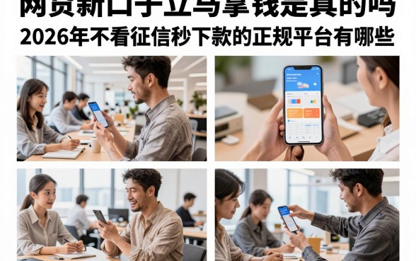 网贷新口子立马拿钱是真的吗，2026年不看征信秒下款的正规平台有哪些