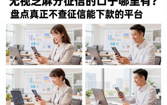 无视芝麻分征信的口子哪里有？盘点真正不查征信能下款的平台