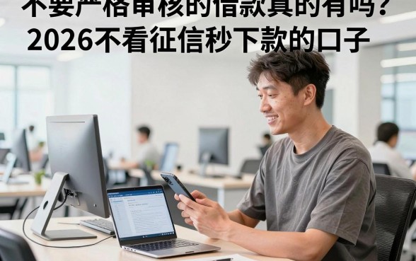 不要严格审核的借款真的有吗?2026不看征信秒下款的口子