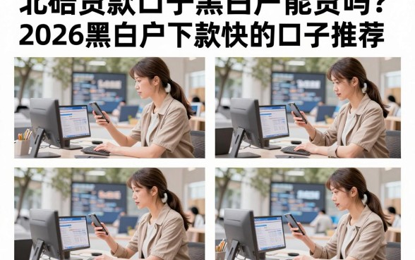 北碚贷款口子黑白户能贷吗?2026黑白户下款快的口子推荐