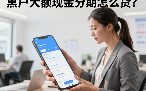 黑户大额现金分期怎么贷?征信黑户哪里能办大额分期