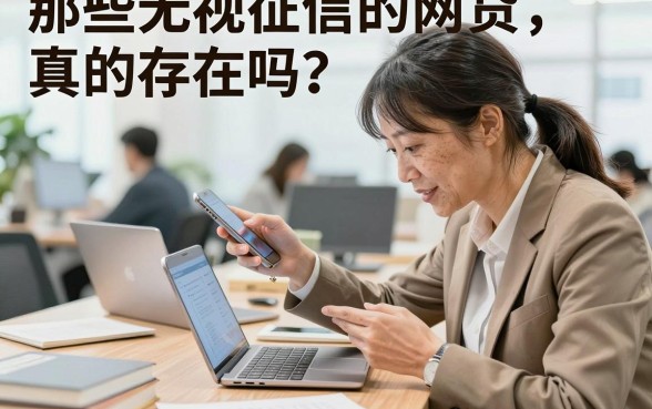 那些无视征信的网贷,真的存在吗?征信黑户哪里能贷到款?