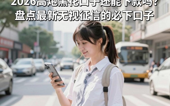 2026高炮黑花口子还能下款吗?盘点最新无视征信的必下口子