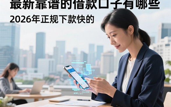 最新靠谱的借款口子有哪些，2026年正规下款快的贷款平台推荐
