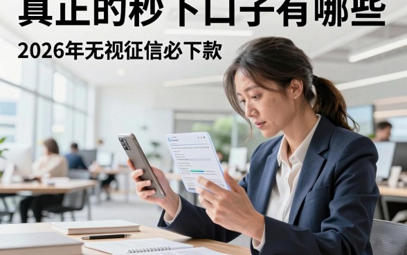 真正的秒下口子有哪些，2026年无视征信必下款的平台推荐