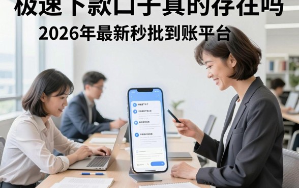 极速下款口子真的存在吗,2026年最新秒批到账平台推荐