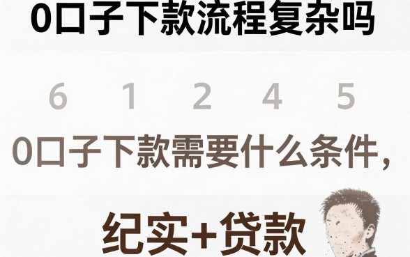 0口子下款流程复杂吗，0口子下款需要什么条件