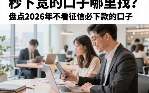 秒下宽的口子哪里找？盘点2026年不看征信必下款的口子