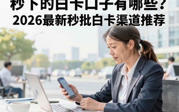 秒下的白卡口子有哪些?2026最新秒批白卡渠道推荐