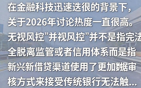 2026无视风控的新口子有哪些,2026无视风控的新口子真的安全吗