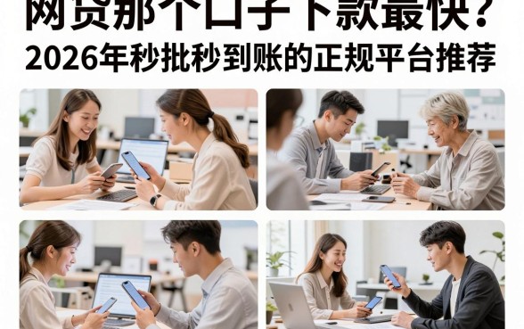 网贷那个口子下款最快?2026年秒批秒到账的正规平台推荐