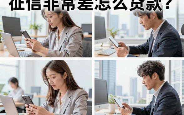 征信非常差怎么贷款?黑户急需借钱哪里有门路