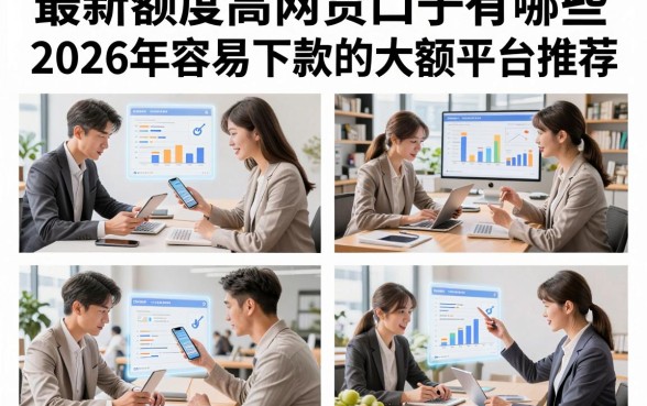最新额度高网贷口子有哪些,2026年容易下款的大额平台推荐