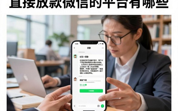 直接放款微信的平台有哪些,2026最新靠谱放款平台推荐