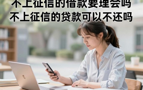不上征信的借款要理会吗,不上征信的贷款可以不还吗