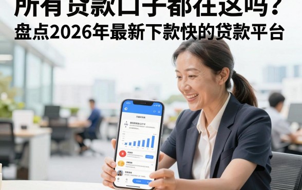 所有贷款口子都在这吗？盘点2026年最新下款快的贷款平台