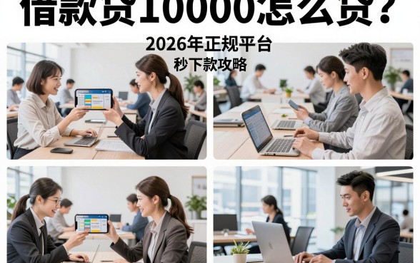 借款贷10000怎么贷？2026年正规平台秒下款攻略